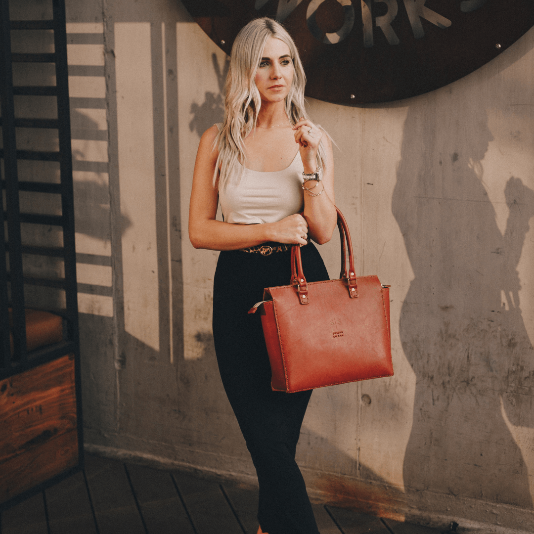 Classic Naomi Leather Handbag - SWISH AND SWANK