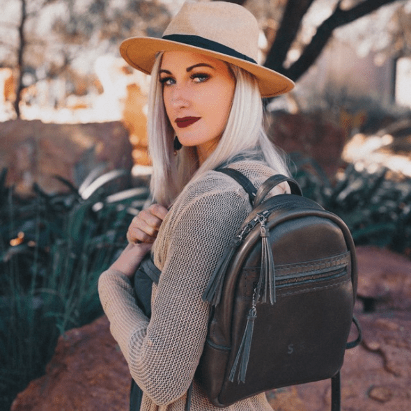 La Petite Leather Ladies Backpack - SWISH AND SWANK