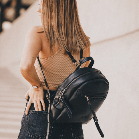 La Petite Leather Ladies Backpack - SWISH AND SWANK