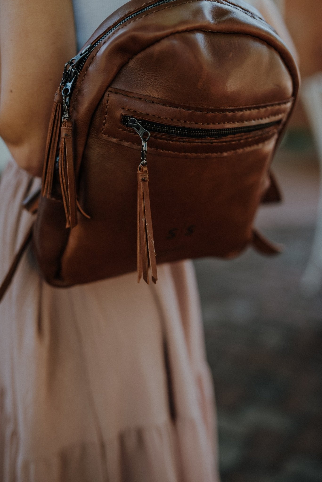 La Petite Leather Ladies Backpack - SWISH AND SWANK