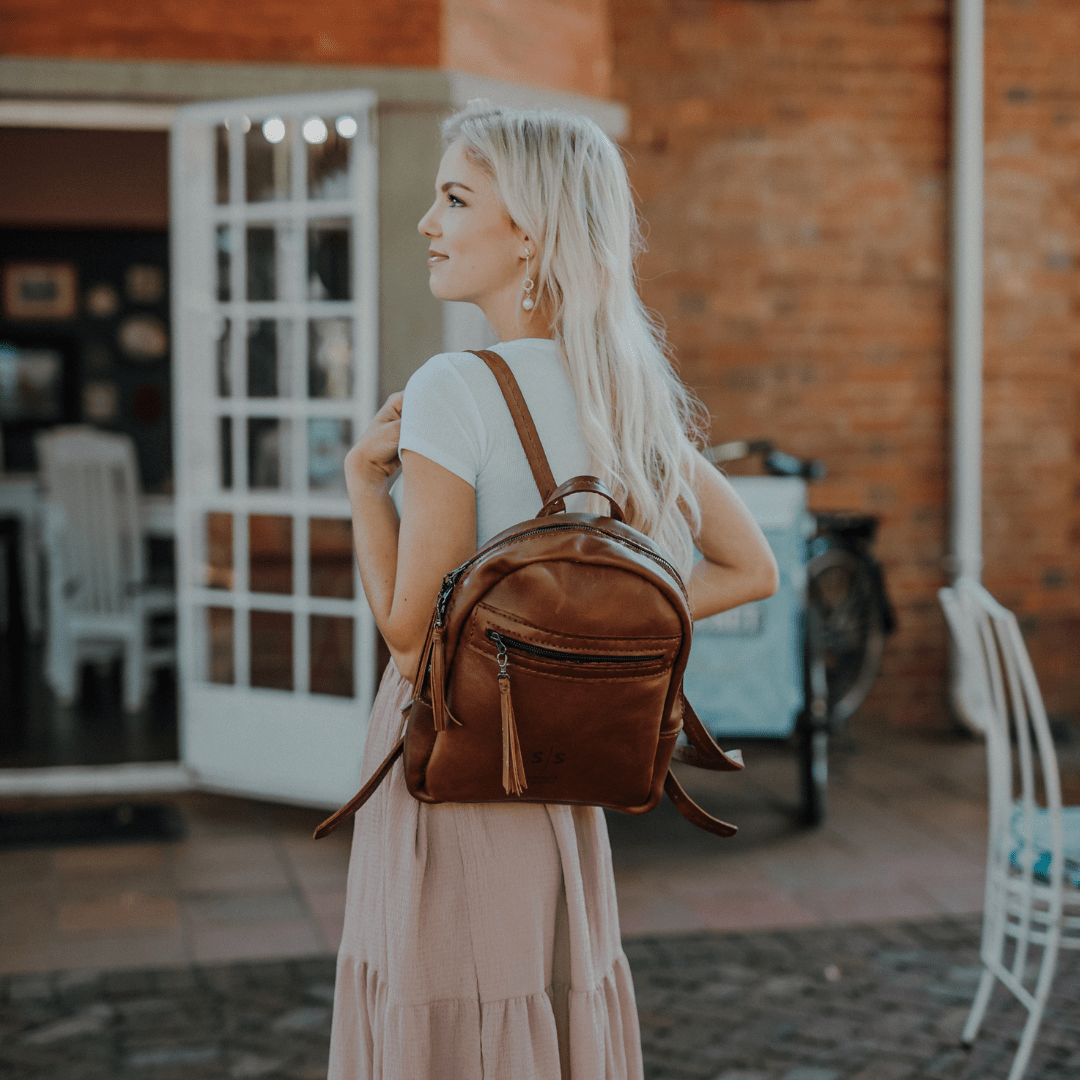 La Petite Leather Ladies Backpack - SWISH AND SWANK