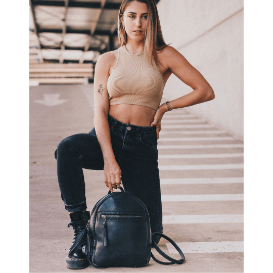La Petite Leather Ladies Backpack - SWISH AND SWANK