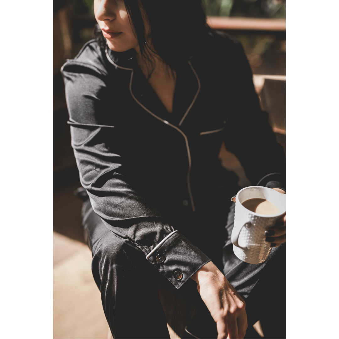 Luxury Long Sleeve Satin Nightwear - SWISH AND SWANK