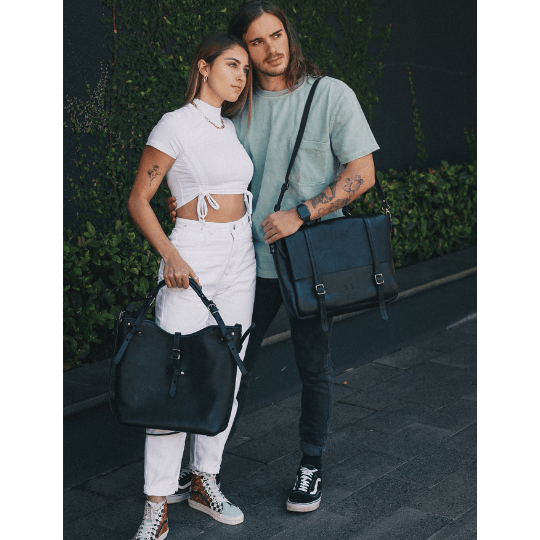 Premium Leather Boaz Briefcase 2.1 - SWISH AND SWANK