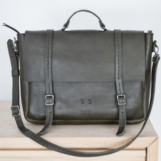 Premium Leather Boaz Briefcase 2.1 - SWISH AND SWANK