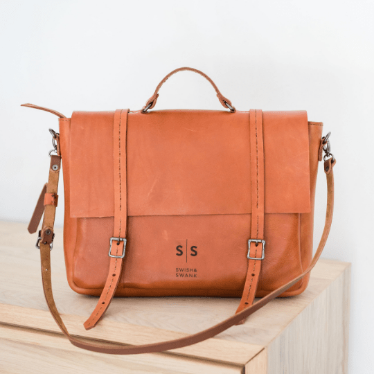 Premium Leather Boaz Briefcase 2.1 - SWISH AND SWANK