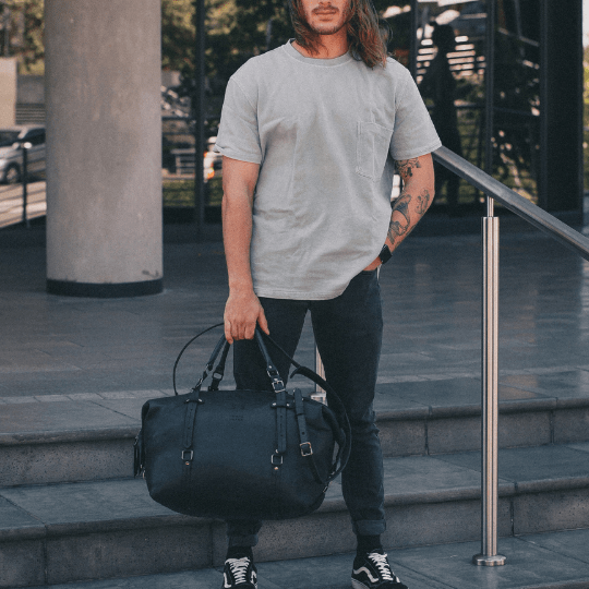 Premium Leather Duffle Bag 2.1 - SWISH AND SWANK