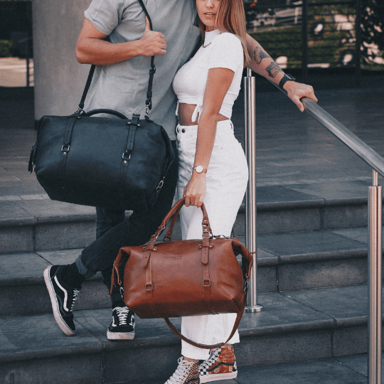 Premium Leather Duffle Bag 2.1 - SWISH AND SWANK