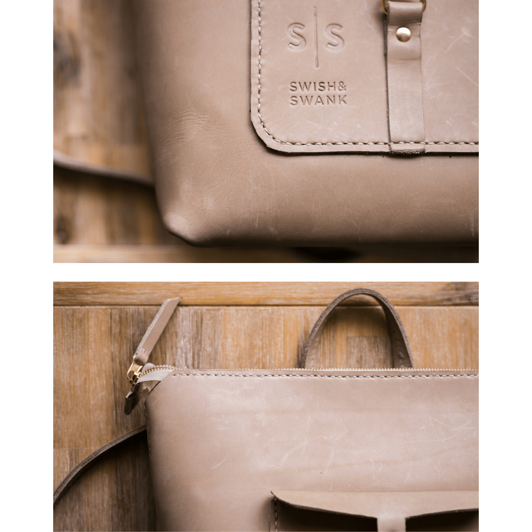 Premium Leather Ladies Backpack - SWISH AND SWANK
