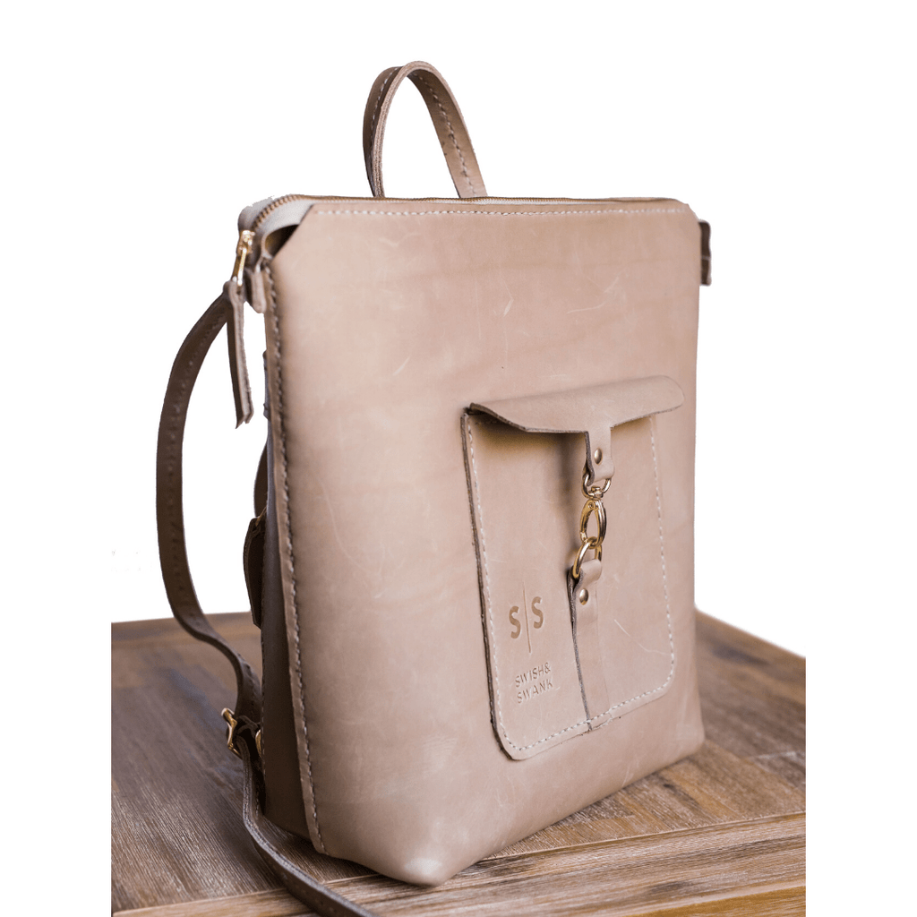 Premium Leather Ladies Backpack - SWISH AND SWANK