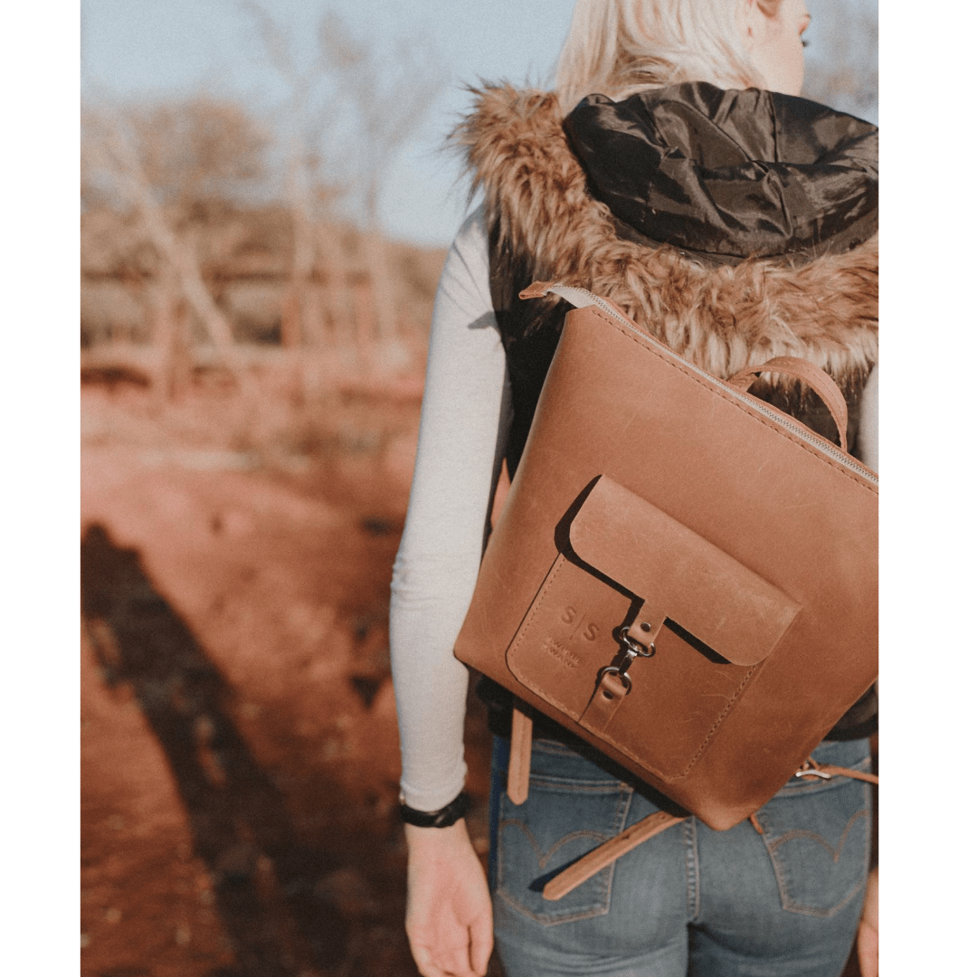 Premium Leather Ladies Backpack - SWISH AND SWANK