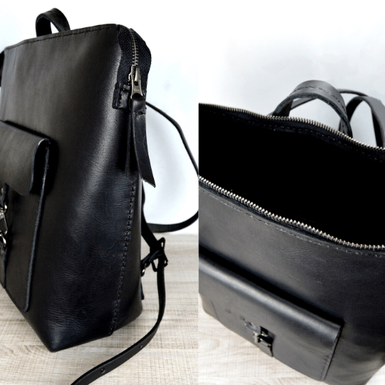 Premium Leather Ladies Backpack - SWISH AND SWANK