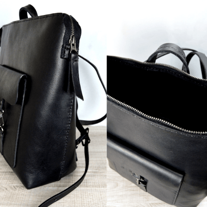 Premium Leather Ladies Backpack - SWISH AND SWANK