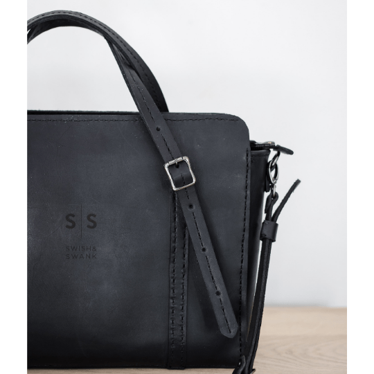 Premium Leather Ladies Briefcase - SWISH AND SWANK