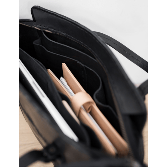 Premium Leather Ladies Briefcase - SWISH AND SWANK