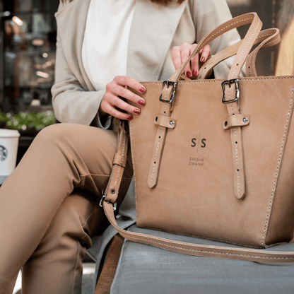 Premium Naomi Leather Handbag 2.1 - SWISH AND SWANK