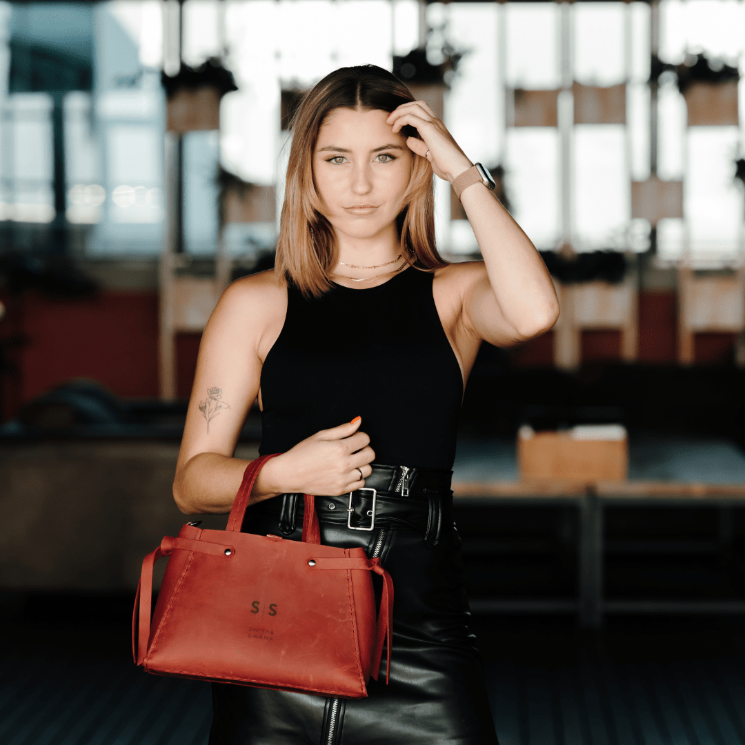 Small Ruby Handbag - SWISH AND SWANK