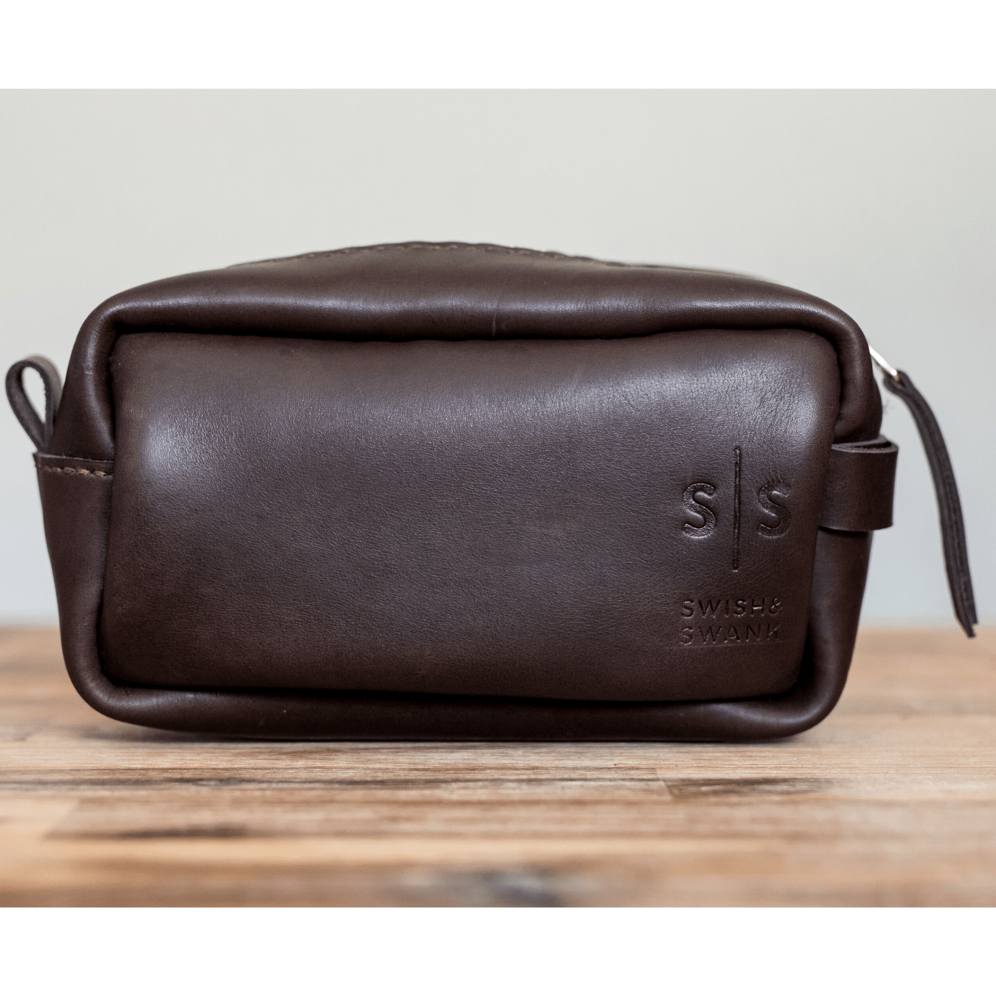 Unisex Genuine Leather Toiletry Bag - SWISH AND SWANK