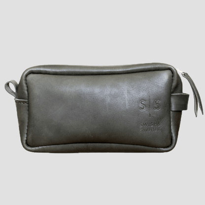 Unisex Genuine Leather Toiletry Bag - SWISH AND SWANK