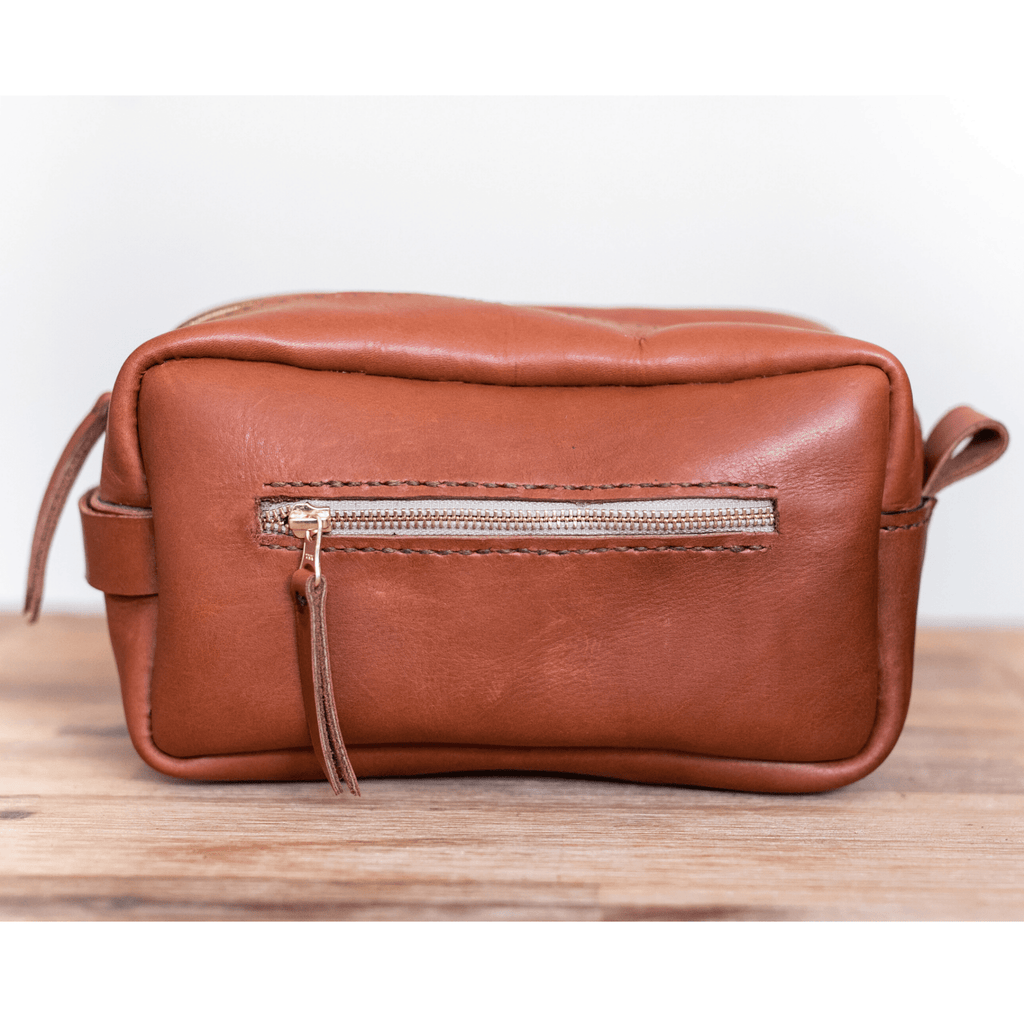 Unisex Genuine Leather Toiletry Bag - SWISH AND SWANK