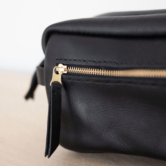 Unisex Genuine Leather Toiletry Bag - SWISH AND SWANK