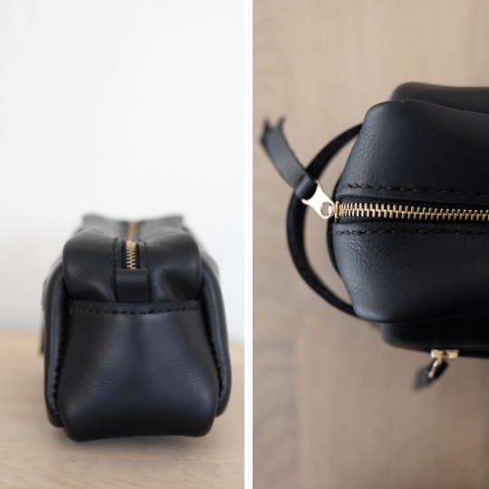 Unisex Genuine Leather Toiletry Bag - SWISH AND SWANK